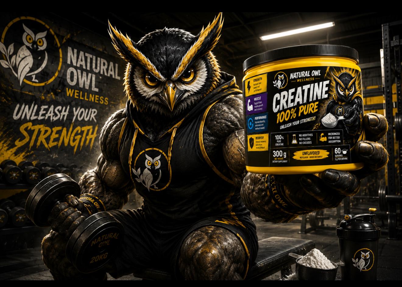 NATURAL OWL CREATINA MONOHIDRATE 300G