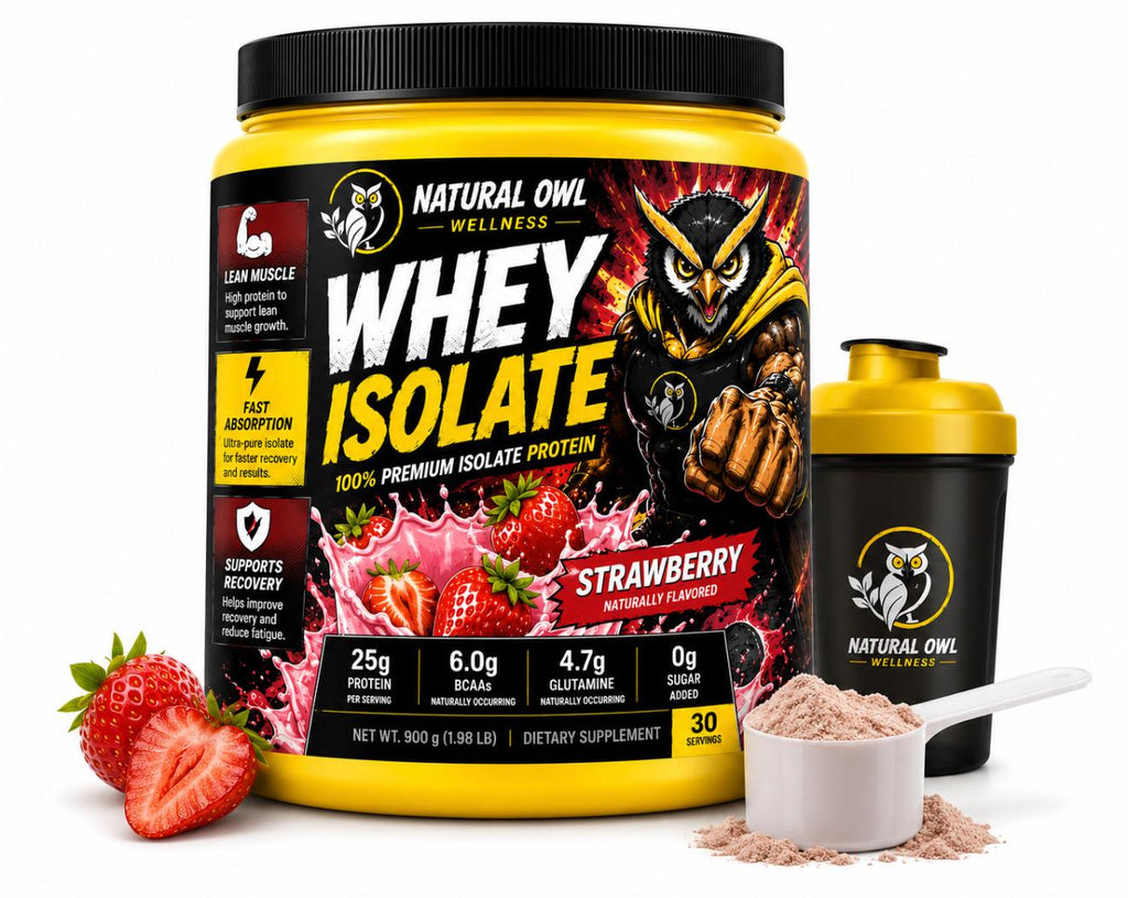 NATURAL OWL WHEY ISOLADA STRANWBERRY