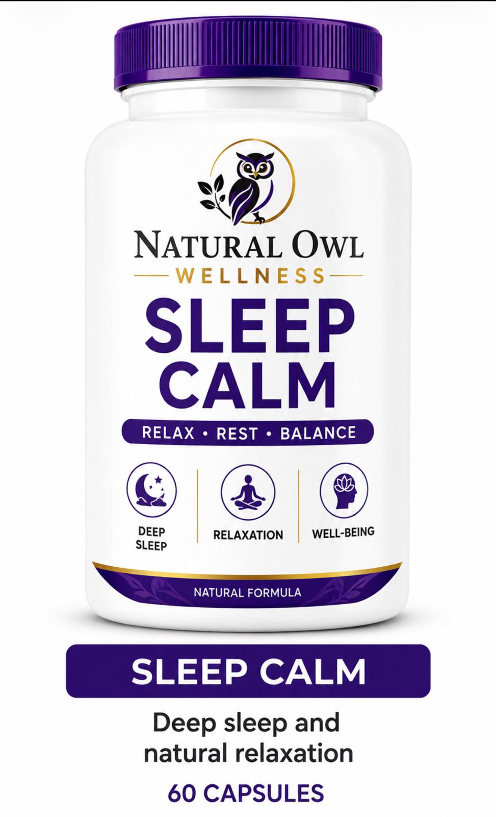 NATURAL OWL SLEEP CALM-60 CAPSULES